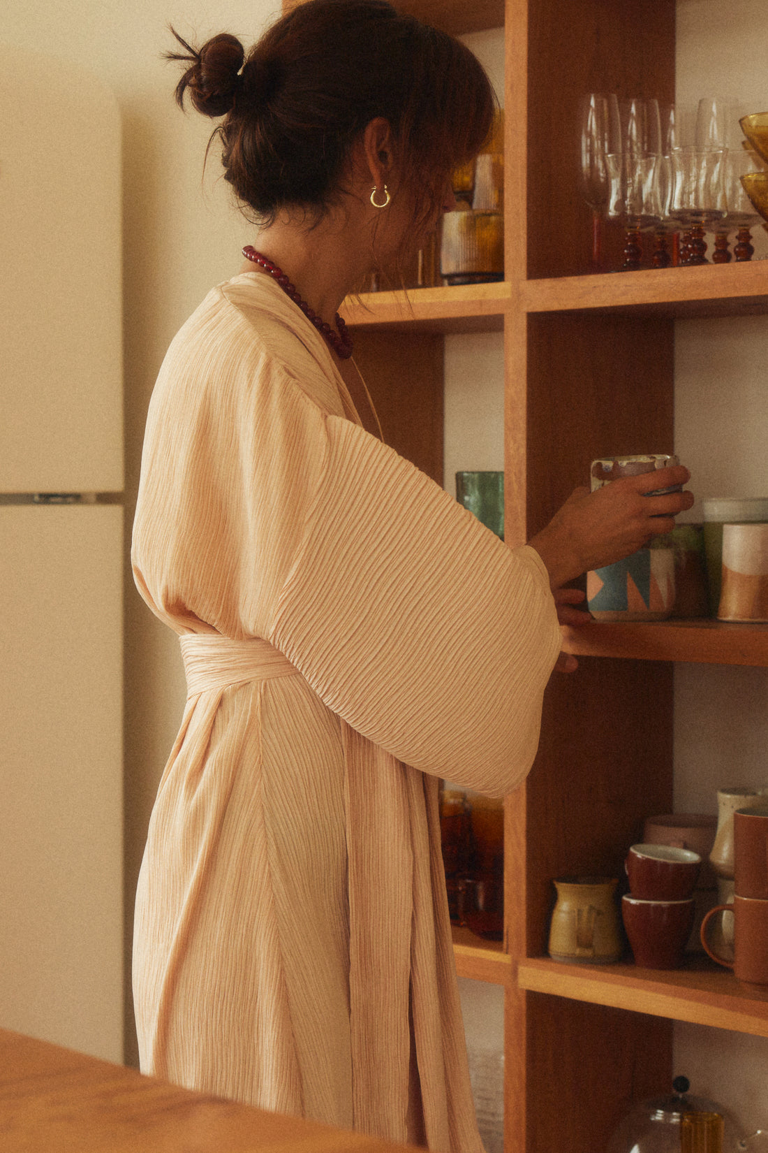 Poppy Pleated Wrap Dress