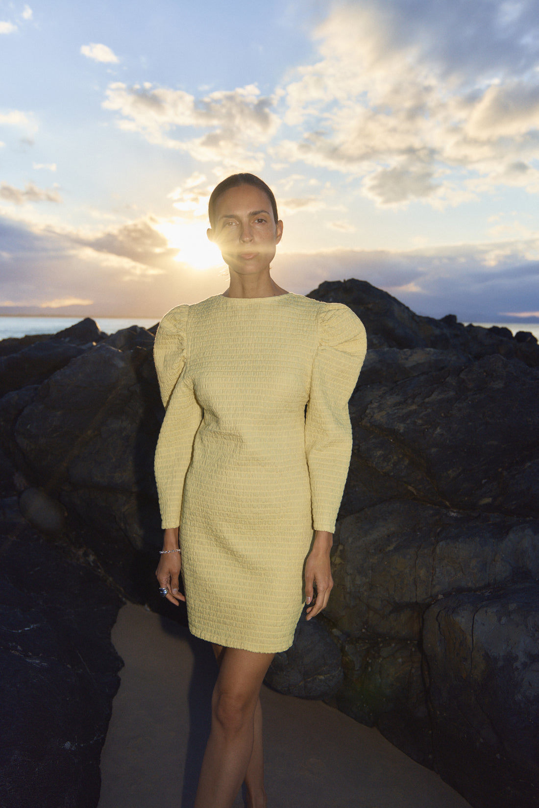 Asri Puff Sleeve Mini Dress