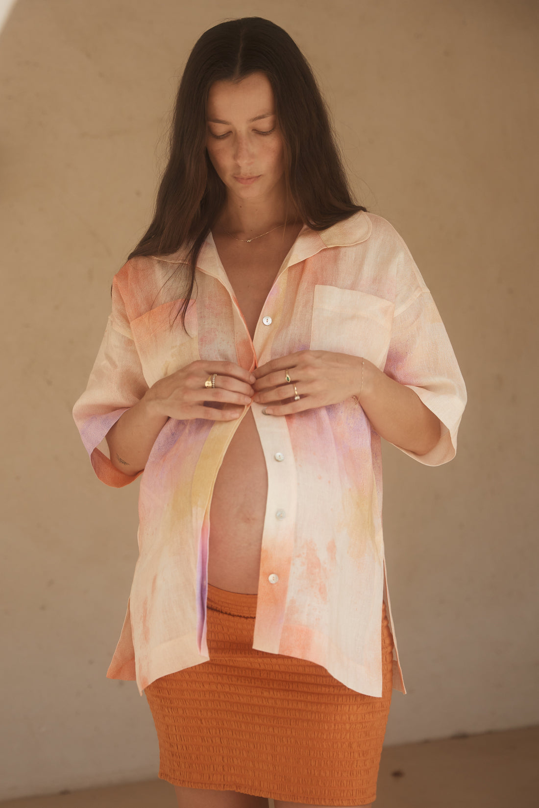 Asri Ruched Mini Skirt