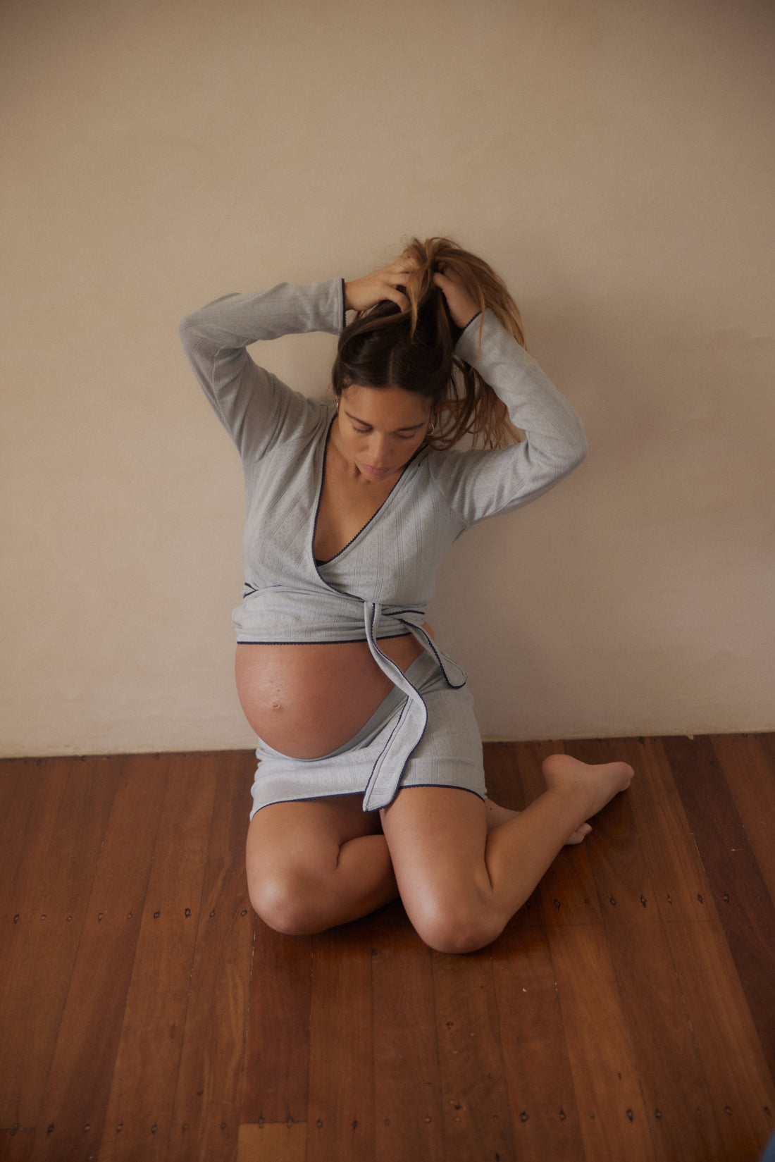 Pointelle Mini Skirt