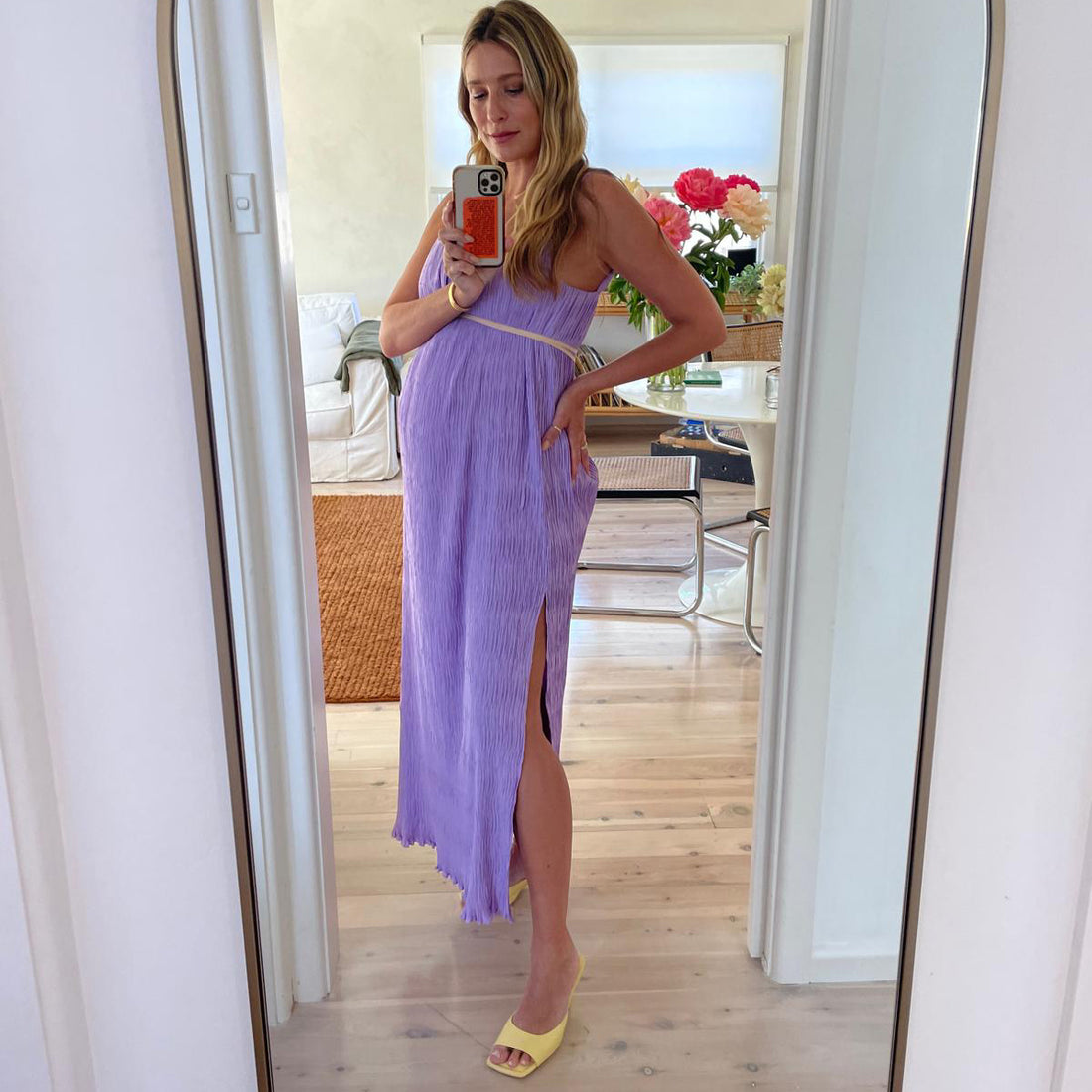 Poppy Pleated Slip Dress