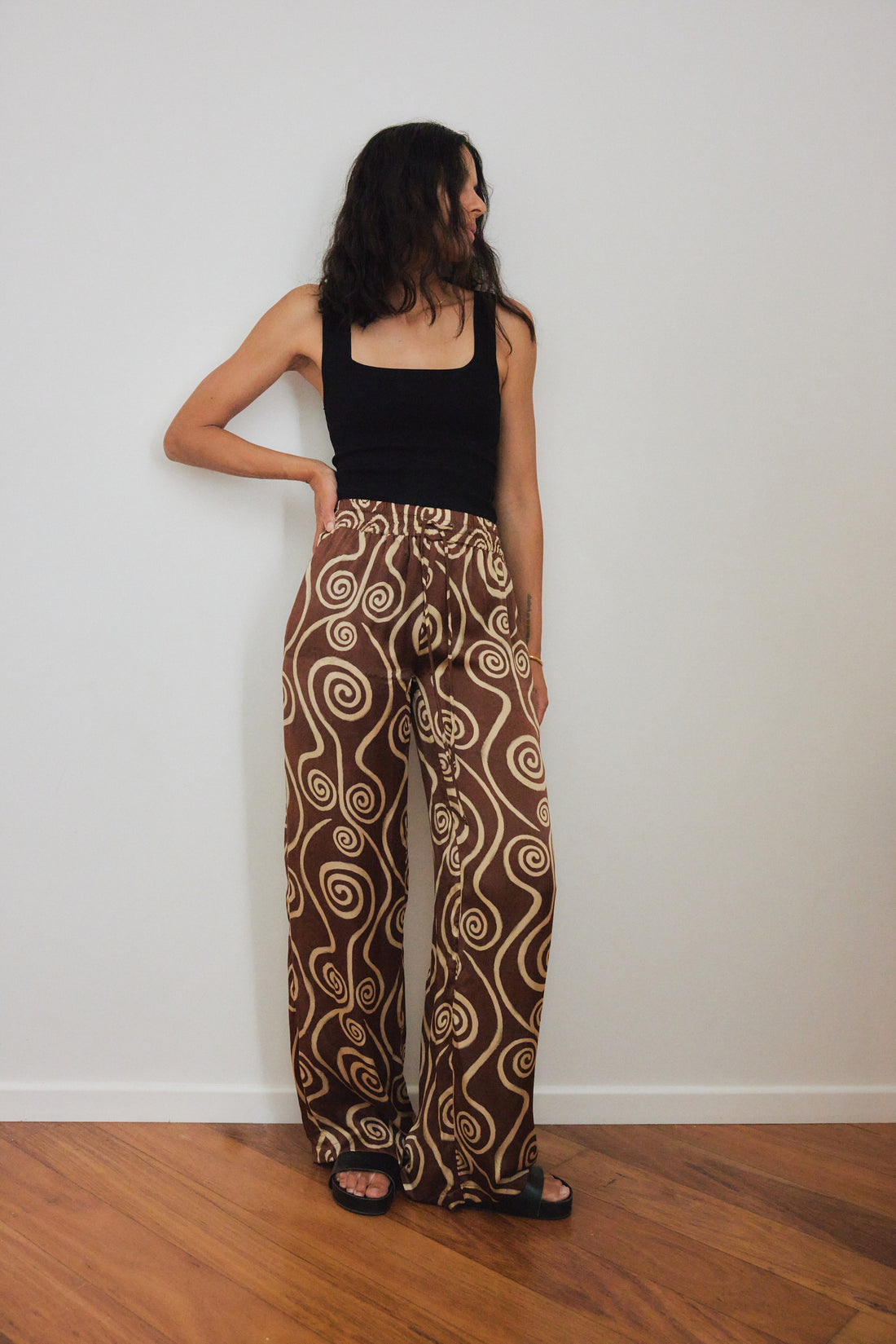 Spiral Silk Pant