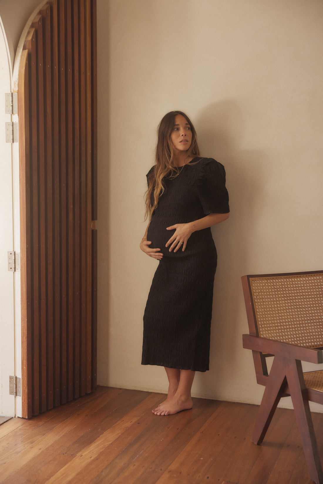 Mawar Cotton Ruched Dress iamibu Mawar Cotton Ruched Dress iamibu