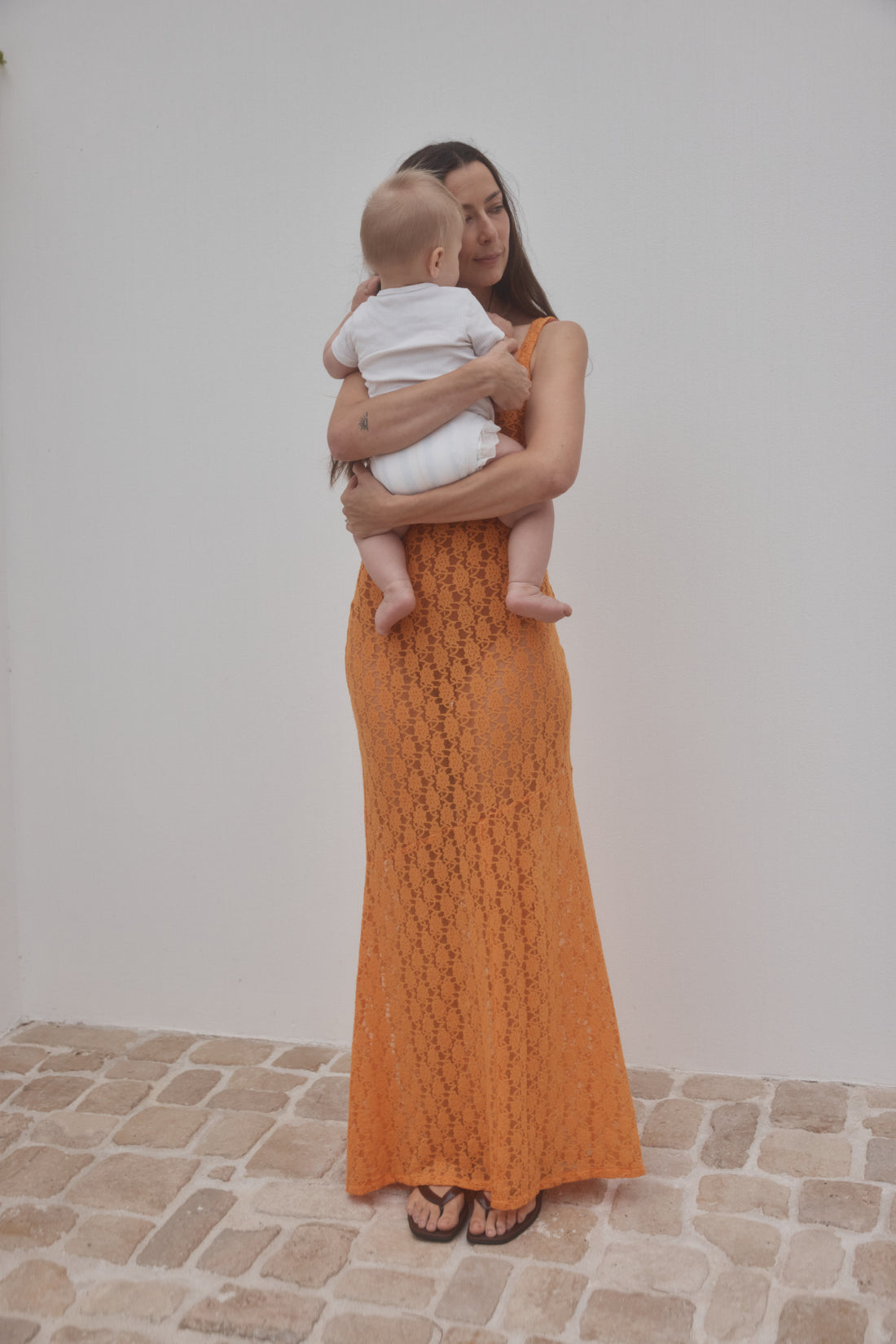 Uma Stretch Lace Slip Dress