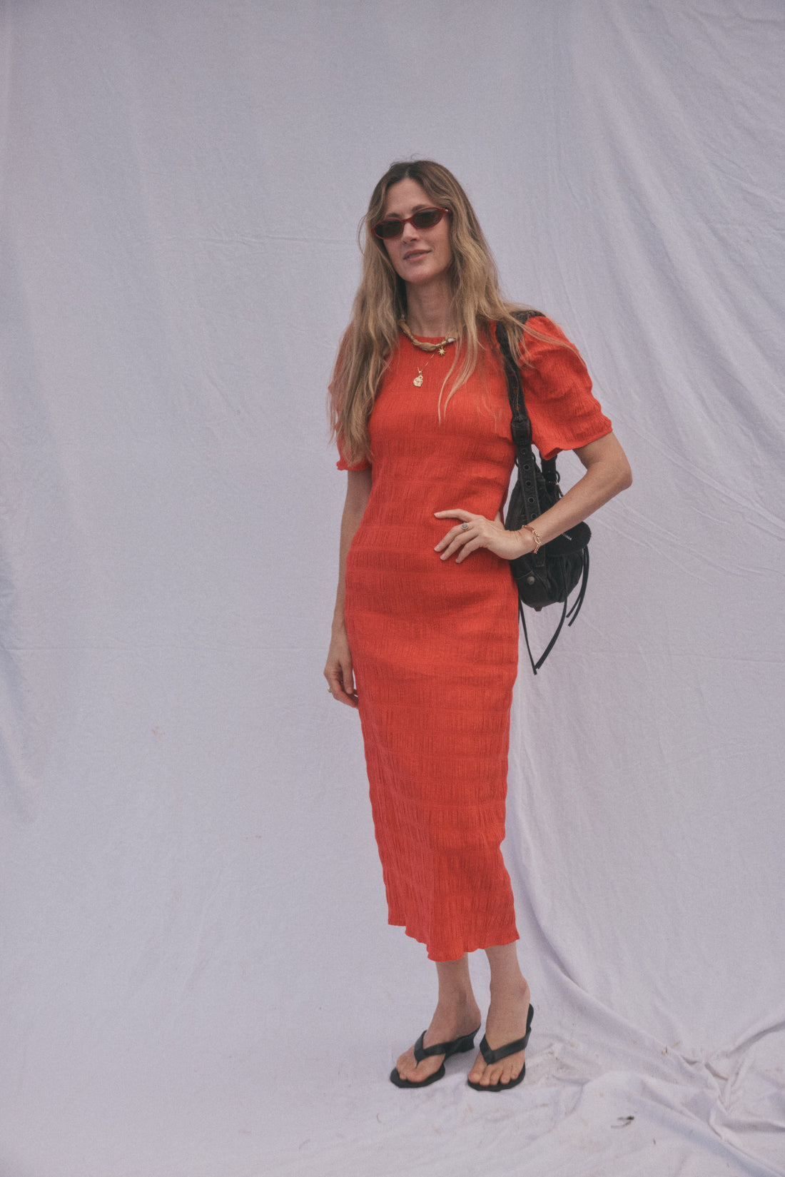 Mawar Cotton Ruched Dress