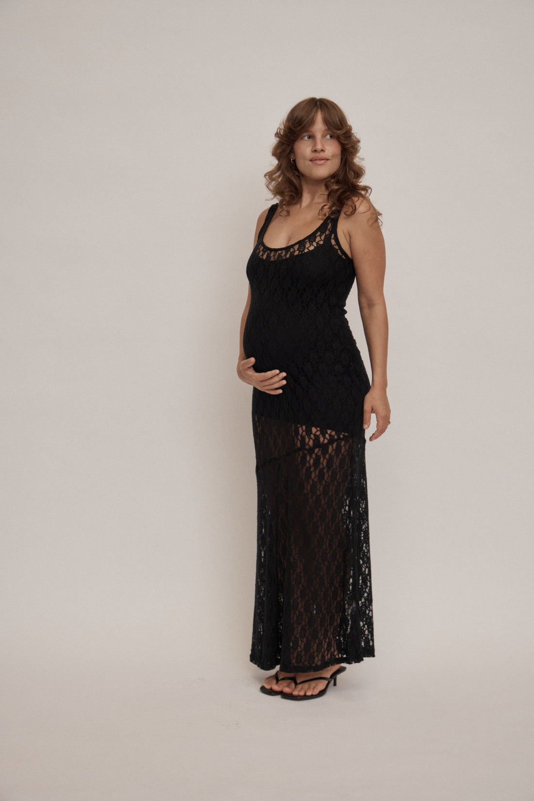 pregnancy slip for dress LO+JAYNE Women's The Everything - Blue back and flowy skirt Add Slip Dress