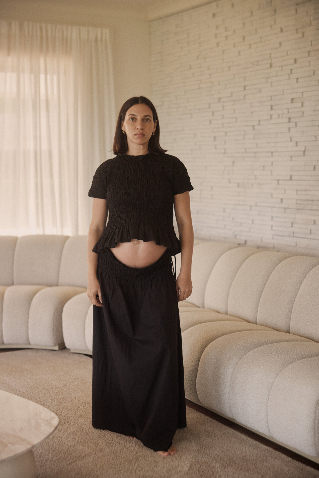 Sari Cotton Ruched Top